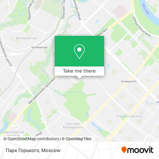 Парк Горького map