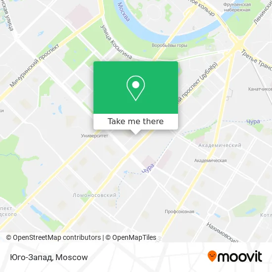 Юго-Запад map