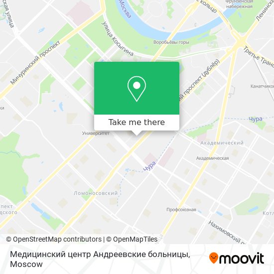 Медицинский центр Андреевские больницы map