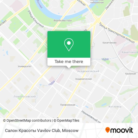 Салон Красоты Vavilov Club map