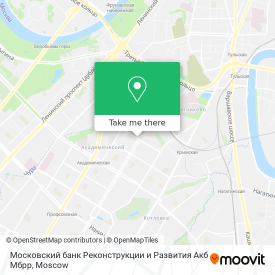 Московский банк Реконструкции и Развития Акб Мбрр map