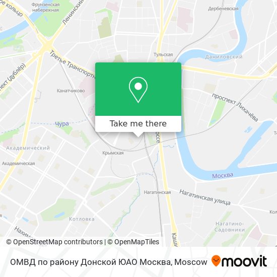 ОМВД по району Донской ЮАО Москва map