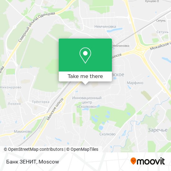 Банк ЗЕНИТ map