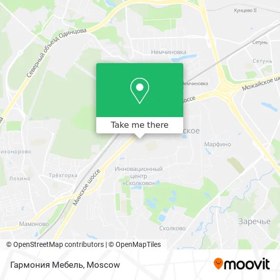 Гармония Мебель map