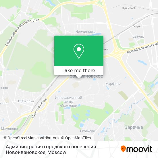 Администрация городского поселения Новоивановское map