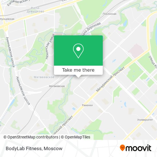 BodyLab Fitness map