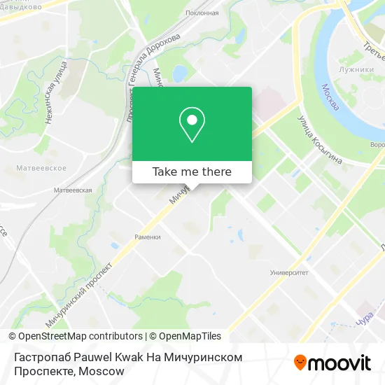 Гастропаб Pauwel Kwak На Мичуринском Проспекте map