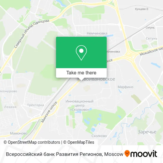 Всероссийский банк Развития Регионов map