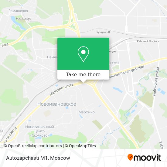 Autozapchasti M1 map