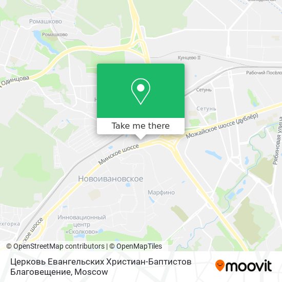 Церковь Евангельских Христиан-Баптистов Благовещение map