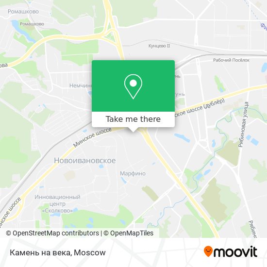 Камень на века map