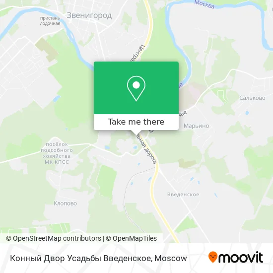 Конный Двор Усадьбы Введенское map