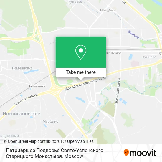 Патриаршее Подворье Свято-Успенского Старицкого Монастыря map