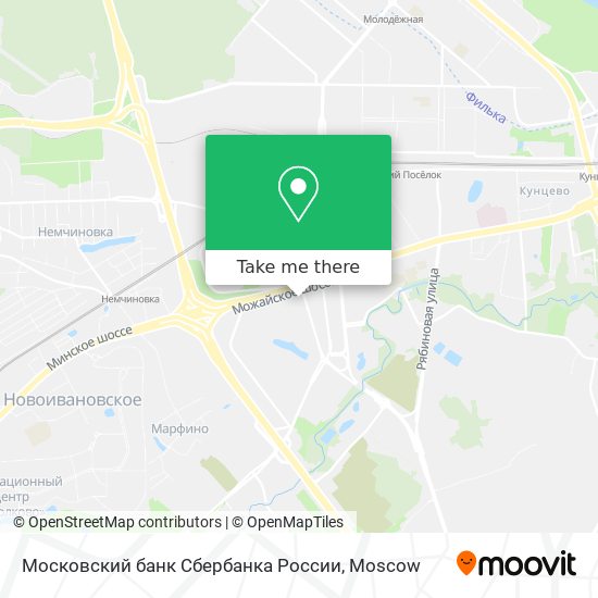 Московский банк Сбербанка России map