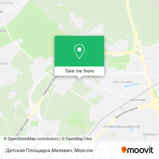 Детская Площадка Малевич map