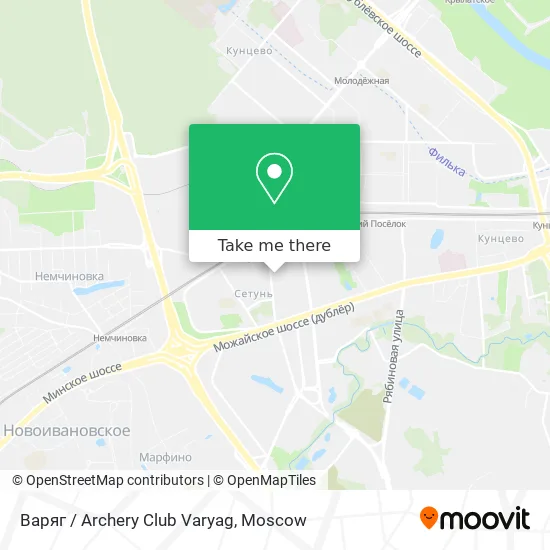 Варяг / Archery Club Varyag map