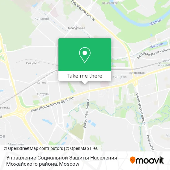 Управление Социальной Защиты Населения Можайского района map