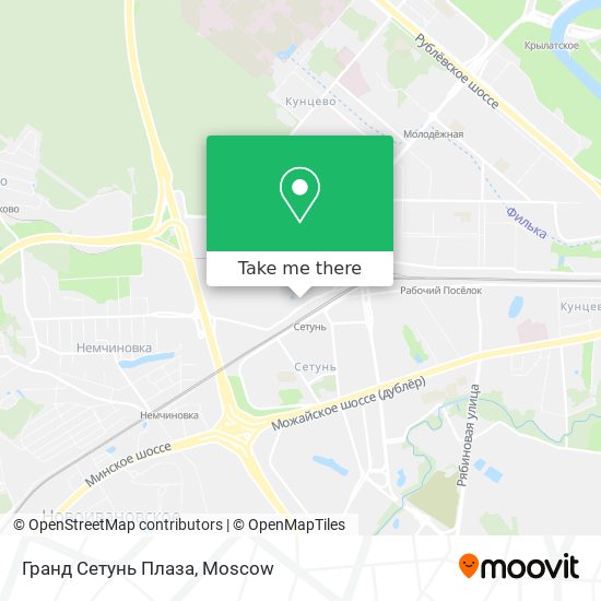 Гранд Сетунь Плаза map