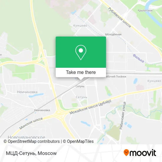 МЦД-Сетунь map