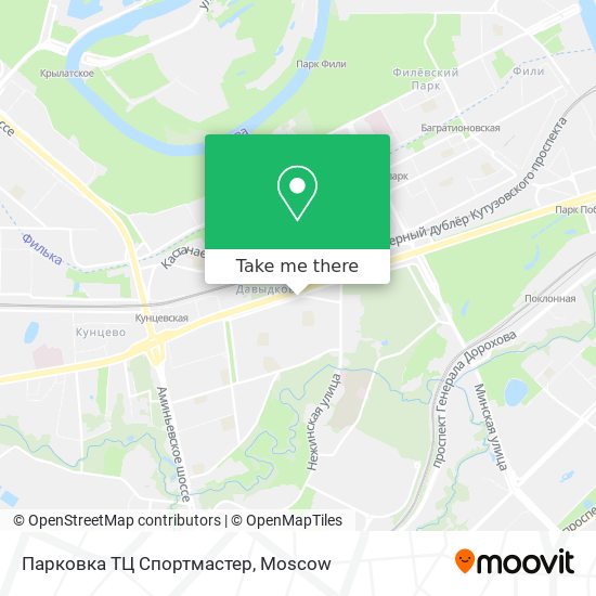 Парковка ТЦ Спортмастер map