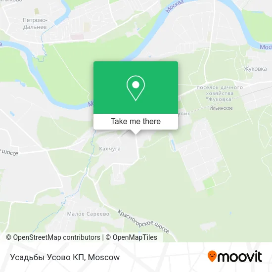 Усадьбы Усово КП map