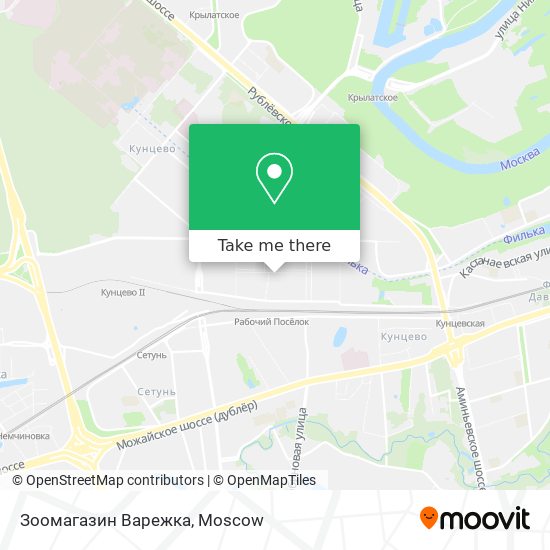 Зоомагазин Варежка map