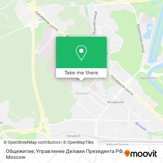 Общежитие, Управление Делами Президента РФ map