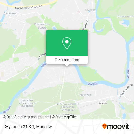 Жуковка 21 КП map