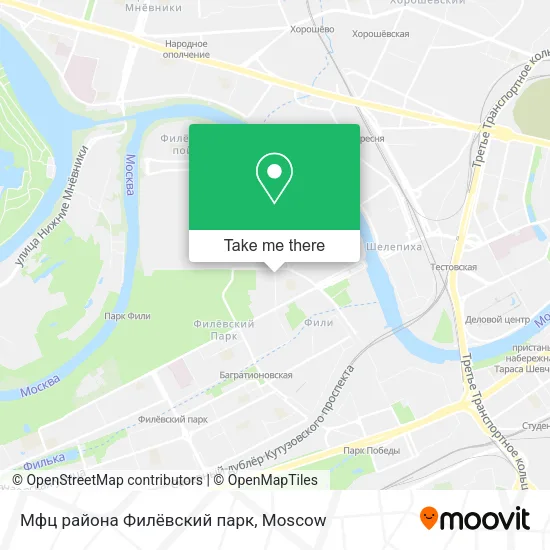 Мфц района Филёвский парк map
