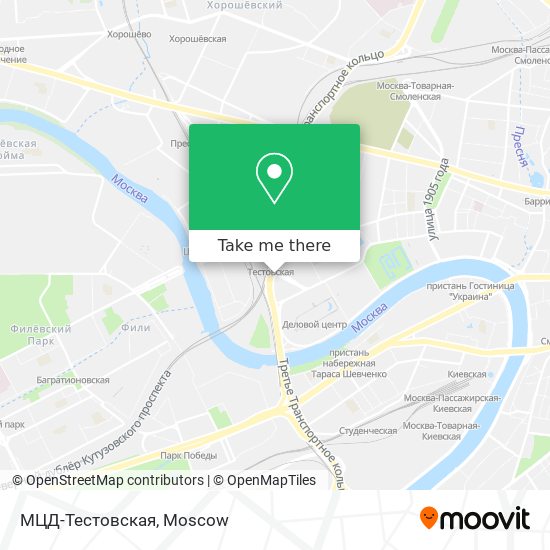 МЦД-Тестовская map