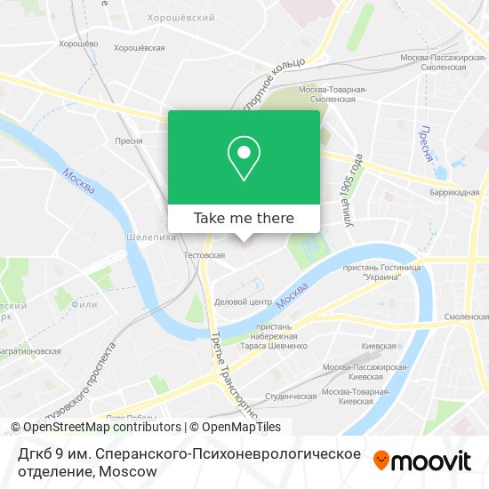 Дгкб 9 им. Сперанского-Психоневрологическое отделение map