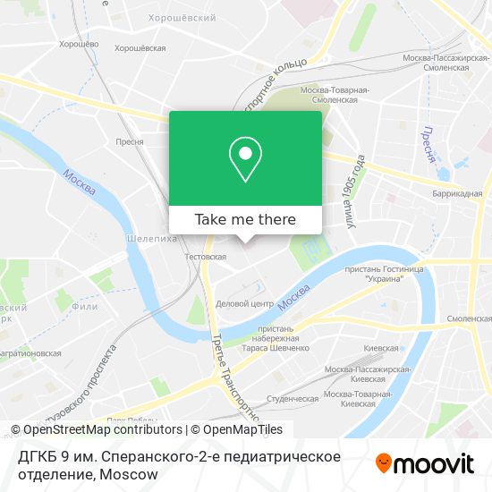 ДГКБ 9 им. Сперанского-2-е педиатрическое отделение map