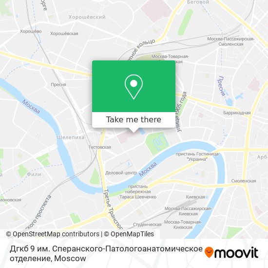 Дгкб 9 им. Сперанского-Патологоанатомическое отделение map