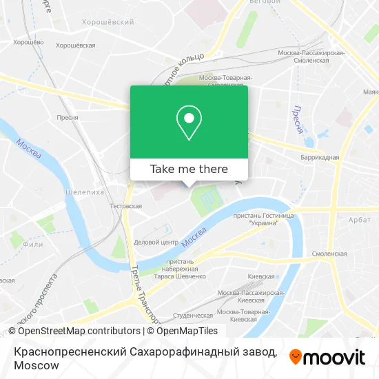 Краснопресненский Сахарорафинадный завод map