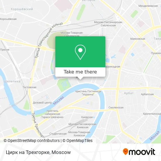 Цирк на Трехгорке map