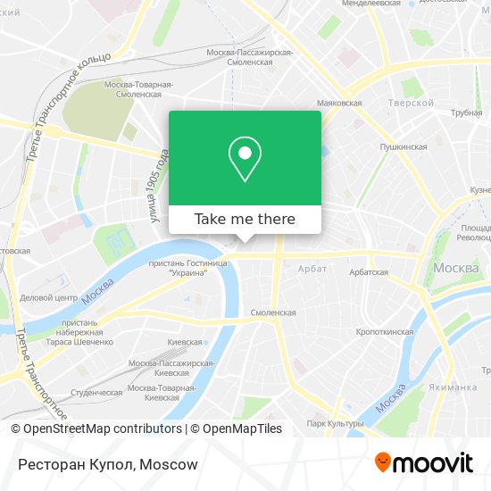 Ресторан Купол map