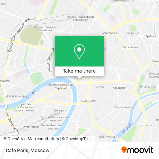 Cafe Paris map