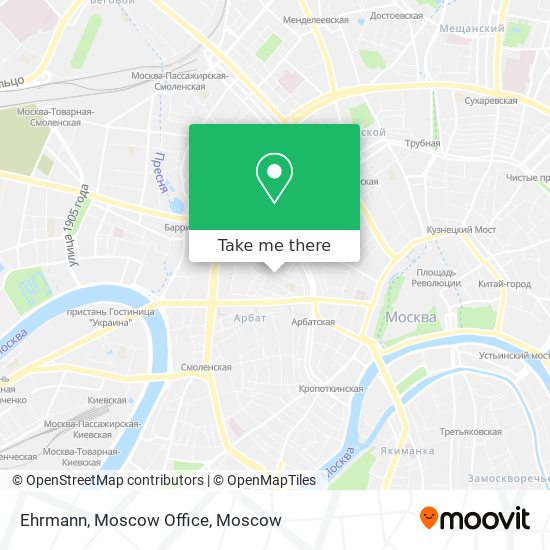 Ehrmann, Moscow Office map
