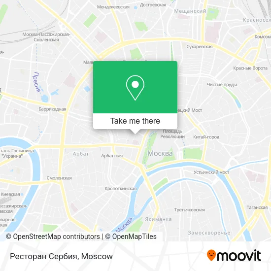 Ресторан Сербия map