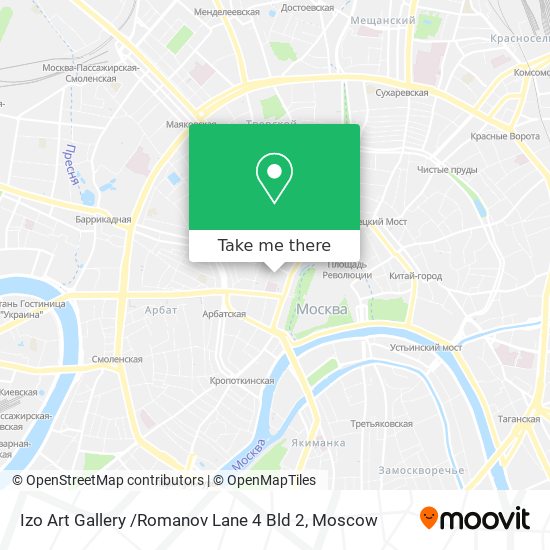 Izo Art Gallery /Romanov Lane 4 Bld 2 map