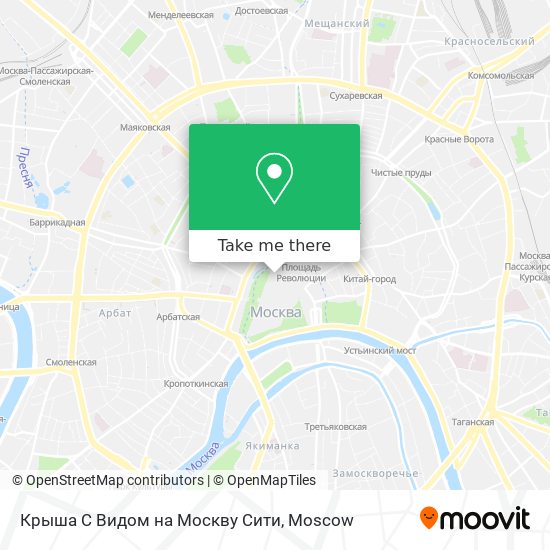 Крыша С Видом на Москву Сити map
