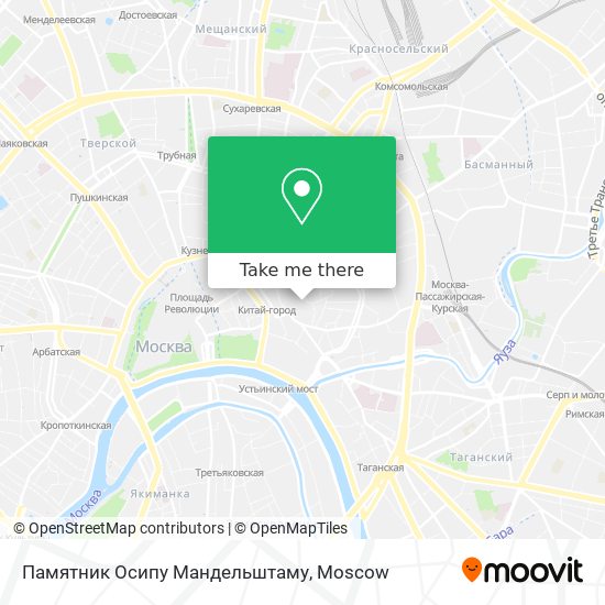 Памятник Осипу Мандельштаму map