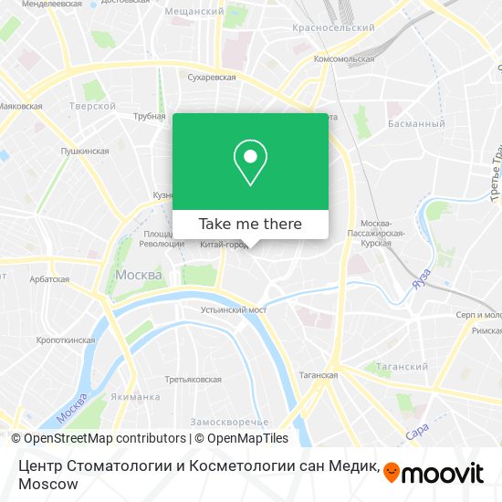 Центр Стоматологии и Косметологии сан Медик map