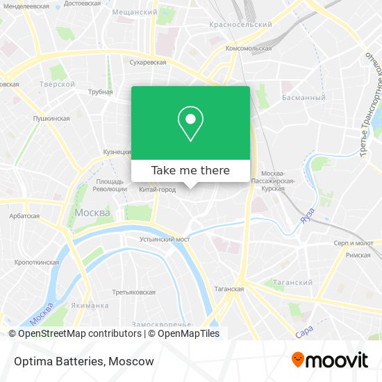 Optima Batteries map