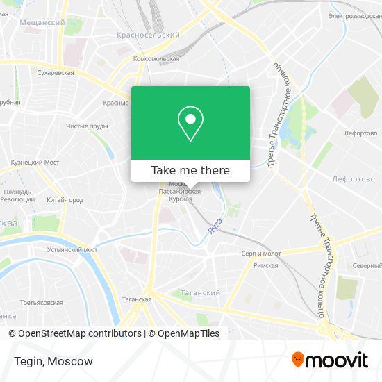 Tegin map