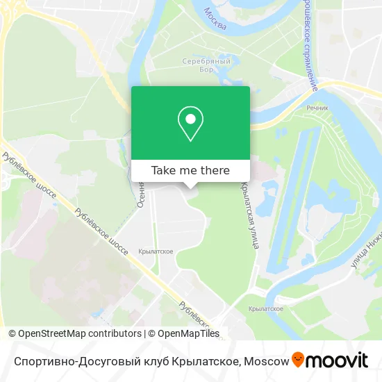Спортивно-Досуговый клуб Крылатское map