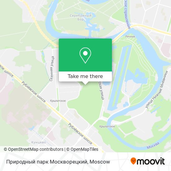Природный парк Москворецкий map