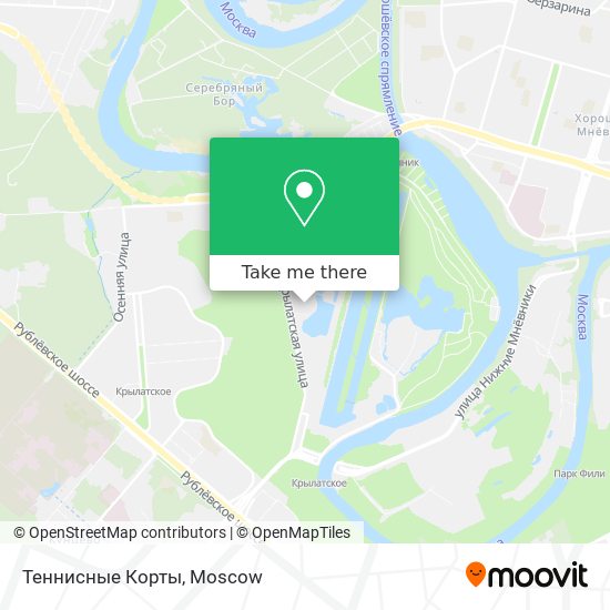 Теннисные Корты map