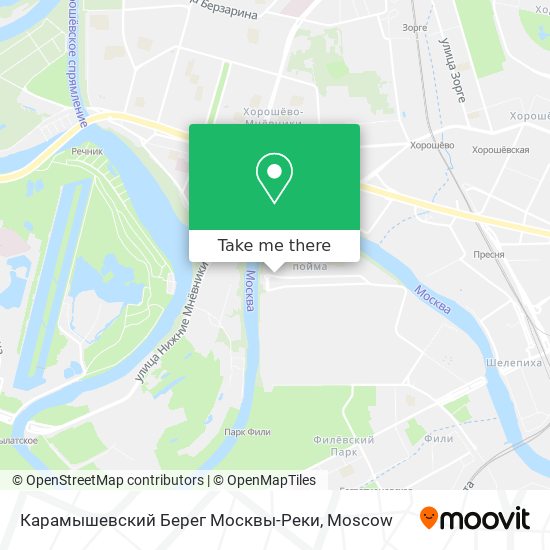 Карамышевский Берег Москвы-Реки map