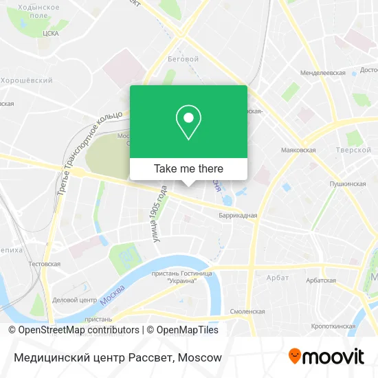 Медицинский центр Рассвет map